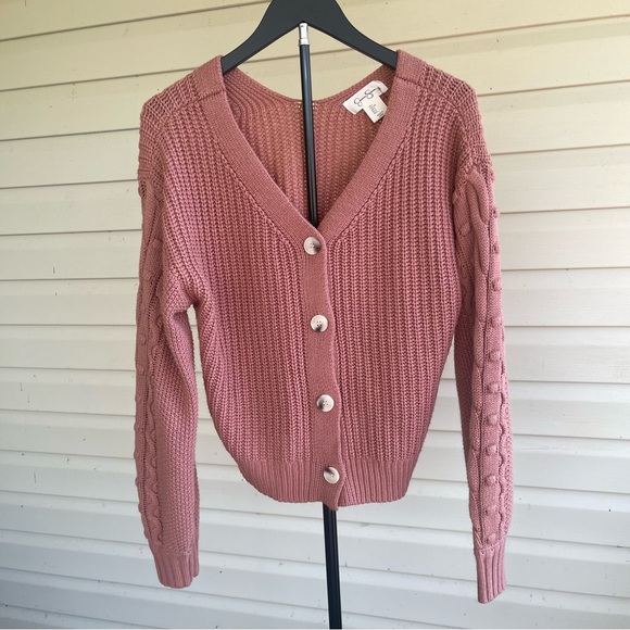 Jessica Simpson Sweaters - Jessica Simpson Dusty Pink Cardigan